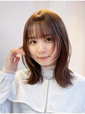 フェイスレイヤー_チェリーブラウンフェミニンロング_9394