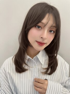 エトラ 渋谷店(etora) ★韓国風レイヤーワンカール ザクザクレイヤーブルーブラック