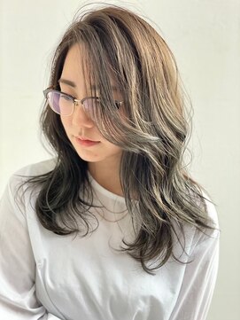 ニスル センター南店(NISURU） 似合わせカット/大人ガーリー/ダークアッシュ/着物/センター南