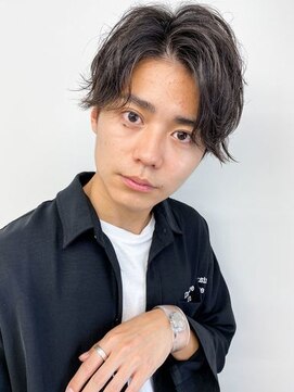 アース 錦糸町店(HAIR&MAKE EARTH) 30代大人男性マッシュ×センターパートニュアンスパーマ