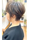 函館/ボブ/ショートボブ/ショート/ハイライト/透明感/大人髪