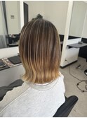 こなれミディ大人可愛いデザインカラー20代30代外はね