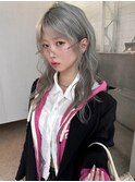 ハイトーン / レイヤーカット / シルバーカラー / 川棚