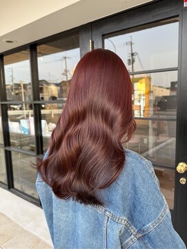サロン LH(salon LH) レイヤーカット/ブラウンレッド/艶髪