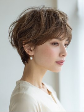 アルトリスト(Altruist Aging×HAIR&SPA) ☆イメチェンピンクベージュアンブレラカラー前髪クールショート