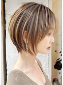 白髪ぼかしハイライト/バレイヤージュ/ハイライト