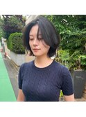 ボブ レイヤーボブ 顔まわりカット 大人ヘア 表参道
