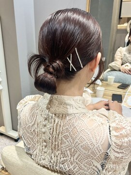 オーセンヘア(AUTHEN.HAIR) お呼ばれアレンジ カチモリヘア