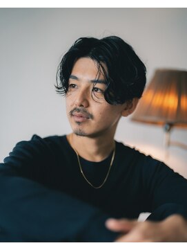 ベンジー オウン 代々木上原店(benji own) 大人渋センターパート ニュアンスパーマ