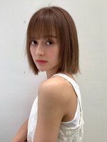 バランス 原宿 表参道(balance)&nbsp;ラテベージュ×ぱつっとボブ