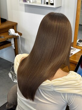 メゾンリビング 庚午(Maison Living) 髪質改善エステ×ロング×アッシュベージュ【庚午】【深夜】