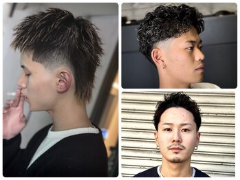 フランクスバーバーリベラルド 横浜(FRANK'S BARBER LIBERALD)の写真/<垢抜け抜群>トレンドメンズカット×メンズパーマはお任せ[横浜/men's/バーバー/シェービング/眉毛/学割U24