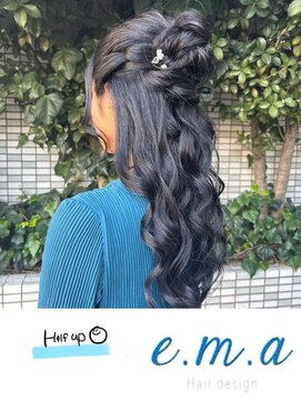 エマヘアデザイン(e.m.a Hair design) ハーフアップ