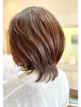 クール ヘアー ギャラリー 神明町店(COOL Hair gallery) 大人のレイヤーウルフ　/軽やか/クセ毛、多毛◎