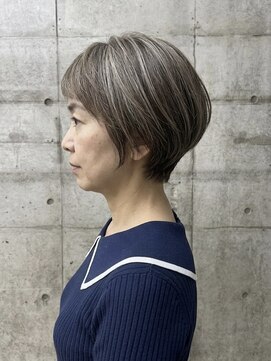 リトマス 二子玉川(litmus) ショートボブ　レイヤーボブ　ボブ　二子玉川　50代　60代