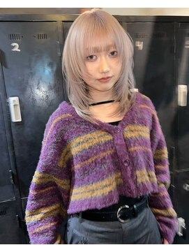 エクーエルム 心斎橋(ECOO yelm) ブリーチ/ミルクティーベージュ/透明感カラー