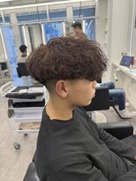 ルースト 南堀江店(ROOST) 刈り上げセンターパート/波巻きツイストスパイラル/南堀江