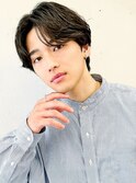 似合わせカット×センターパートマッシュで上品さUP顔まわり