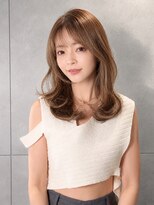 アース コアフュールボーテ 諏訪店(EARTH coiffure beaute) ナチュラルベージュ_韓国ヘア_顔周りレイヤー_ヨシンモリ