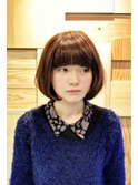『ROWEN』重めバング☆ナチュラル可愛いショートボブ