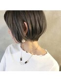 ショートボブ×グレージュ♪