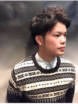 ヒロギンザ 上野店(HIRO GINZA) 無造作パーマスタイル【上野】<理容室>/メンズ/ショート>