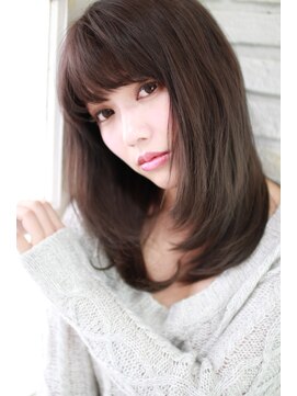 高槻 レイヤー 顔周りカット カラー 学割U24