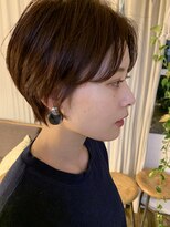 グランドール リュクス(Grandoll Luxe)&nbsp;レッドブラウンカラー×ニュアンスパーマショート