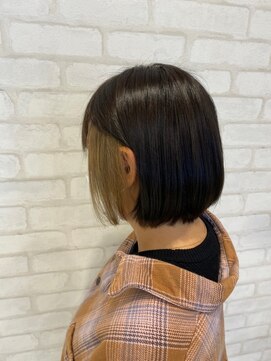 ビスイル 秋葉原店(Vis ill) 10代20代/大人かわいい/インナーカラー/ミルクティーベージュ