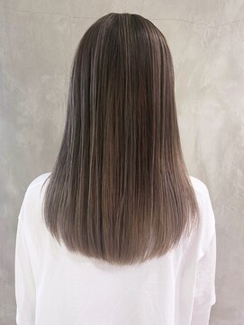 アイティーバイアルバム 松戸店(IT by ALBUM) ナチュラルバレイヤージュ_ショコラベージュボブルフ_ba343621