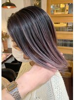 ボアップ 京橋店(boappu)&nbsp;#バレイヤージュ#パープル#バイオレットカラー