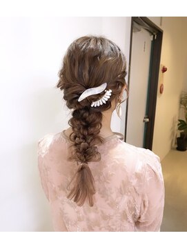 ニコフクオカヘアーメイク(NIKO Fukuoka Hair Make) 【NIKO】結婚式ヘアセット♪編み下ろし