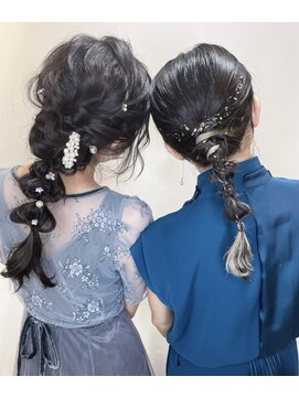 ラルム 仙台(LARME) 編みおろしヘアアレンジ
