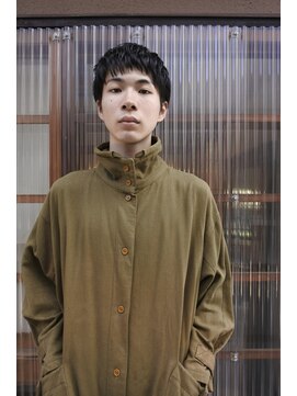 ノフ(knof) 黒髪 × ショートパーマ