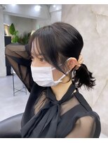 ロンドアヴァントゥス 池袋(Lond aventus)&nbsp;韓国レイヤー/韓国風/ボブ/髪質改善/黒髪/ブリーチなし〔池袋〕