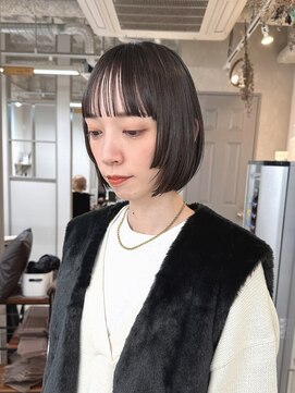 シェノン(Chainon.) ミニボブ シースルーバング 姫カット 前髪 【博多】