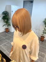 ペレ 栄店(PELE)&nbsp;デザインカラー/レイヤーカット/ウェットヘア/オリーブベージュ