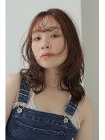 マール(MAAR) orange brown / レイヤーカット