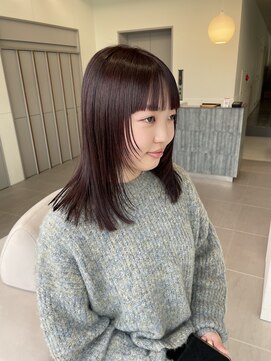 ローレンアオ(LOREN AO) 顔周りレイヤーとピンクラベンダー