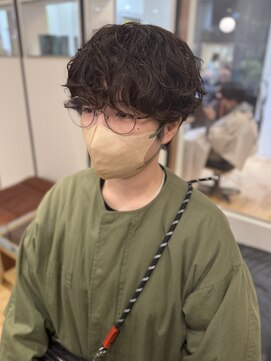 ルアウハク 梅田(LUAU Haku) 【REN】マッシュショートパーマ