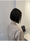 切りっぱなしボブ