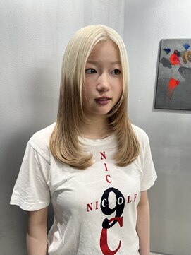 ペレ 梅田(PELE) くびれヘア/アプリコットオレンジ/夏のヘアアレンジ/梅田