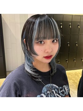 アマトウキョウ アユンチェ(AMA TOKYO×AYUNCHE) インナーターコイズブルー×ミディアムウルフ