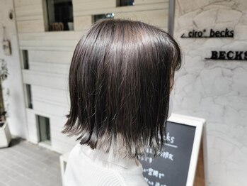 シロベックス(ciro becks)の写真/同じ女性目線で可愛いをご提案♪お客様の理想を叶えるプロ☆あなたの魅力を最大限に引き出した仕上がりに！