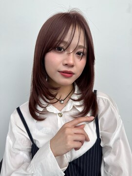 ガーデントウキョウ(GARDEN Tokyo) 【GARDEN末武茉莉】ナチュラルレイヤー×ピンクブラウン