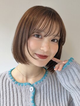 ミンクスリッカ 表参道(MINX RICCa) 顔周りちょこっとレイヤーで垢抜け大人ボブレイヤー
