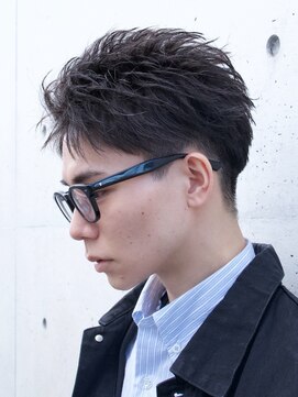 フィフス 札幌大通(fifth) 札幌フェザーパーマセンターパートメンズパーマフェザーショート