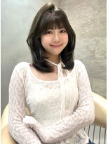 レーヴバイロンド 仙台(Reve by Lond) 仙台レイヤーカットミディアムレイヤーくびれ巻き韓国前髪