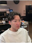 ツーブロックショートカルマヘアスリックバックジェットフェード
