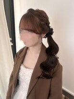 ネオリーブシェリエ 浅草店(Neolive cherie)&nbsp;ふわふわサイドポニー/前撮りヘアアレンジ